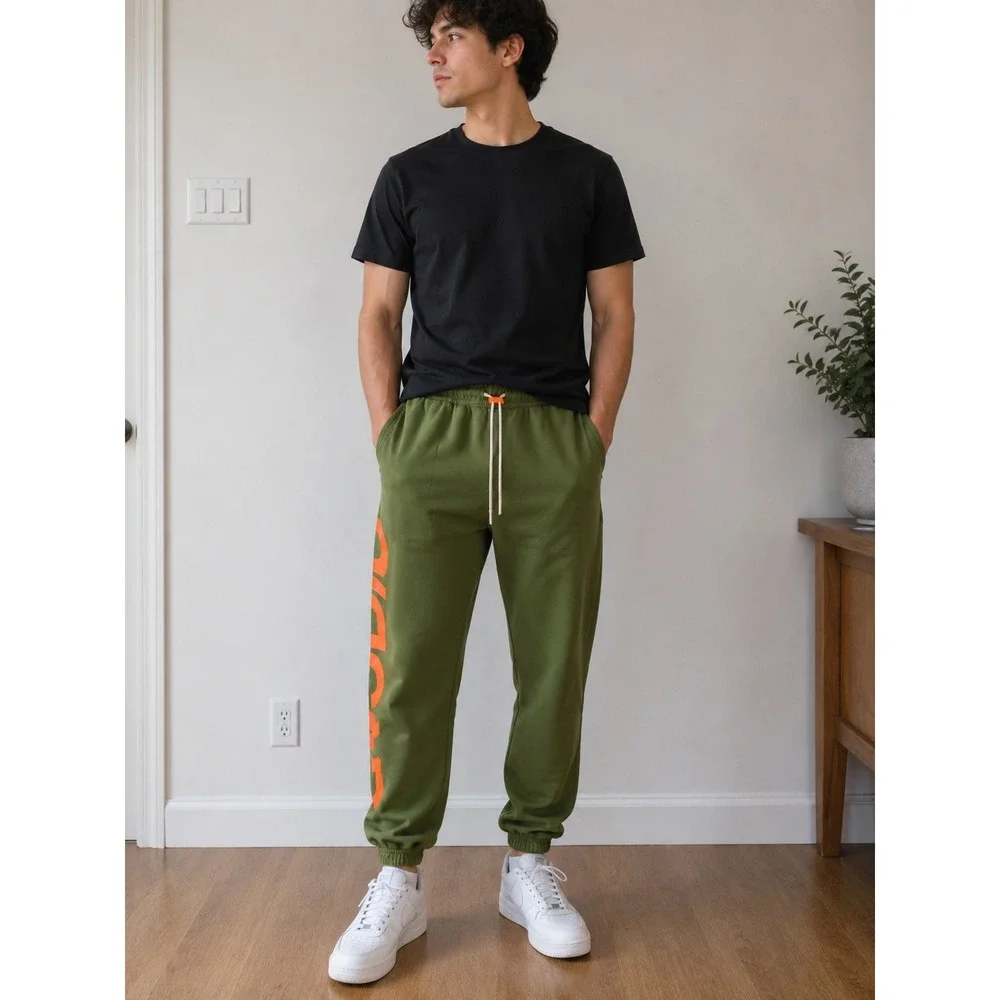 PacSun Studio Mens Joggers Size XL Forest Green Premium Sweatpants NWT Casual